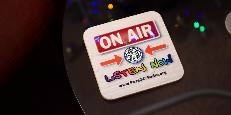 Pure 24/7 Radio Coaster*The logical home for your Pure 24/7 Radio mug...*Buy Now