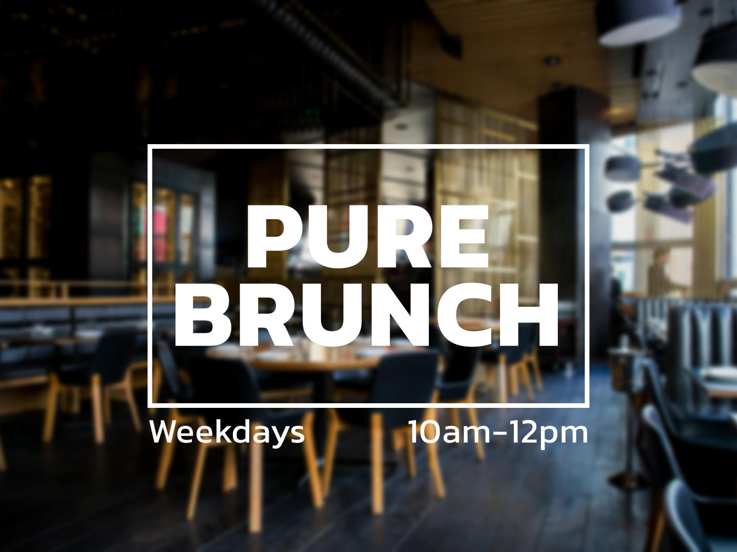 Pure Brunch, Show Adverts, Aug