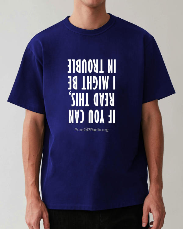 male, upside down, navy blue